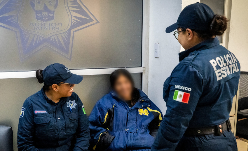 Policía Violeta localiza a mujer extraviada en Edomex y la reúne con su familia   