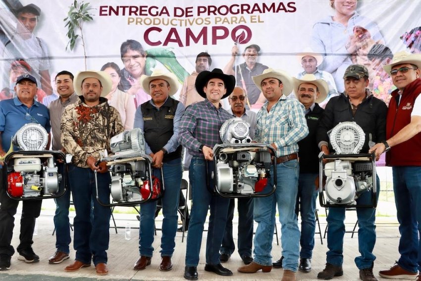 Reciben productores de Chapantongo y Progreso insumos por 9.7 mdp