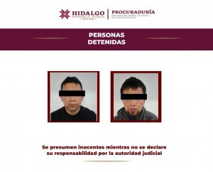 Detiene AIC de la PGJEH a dos hombres en posesi&oacute;n de narc&oacute;ticos y un arma de fuego