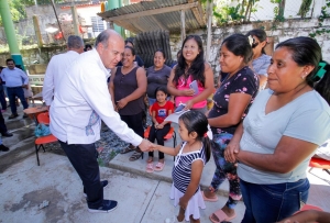 Supervisa titular de la SEPH avances en rehabilitación de escuelas afectadas por lluvias en Tepehuacán