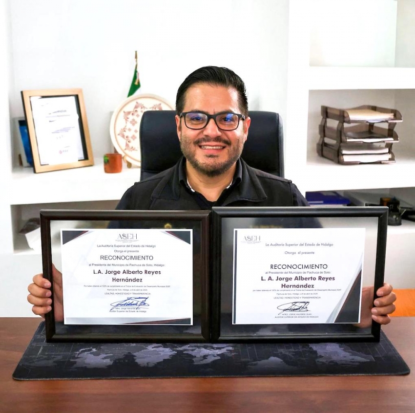 Bajo la administración de Jorge Reyes, Pachuca alcanza el 100% en evaluación estatal por segundo año consecutivo