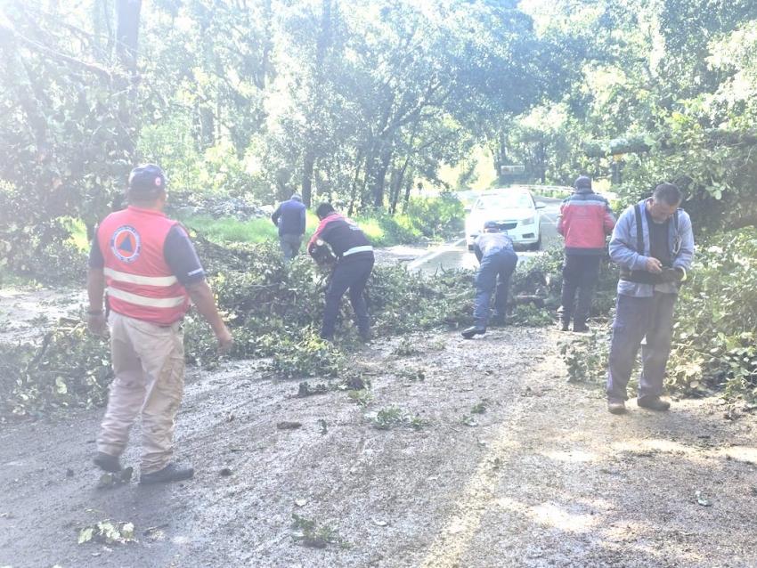 Policía Estatal mantiene apoyo y monitoreo ante afectaciones por lluvias en Hidalgo
