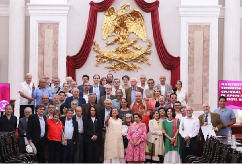 Integrantes de la comunidad cultural a favor de Xóchitl Gálvez