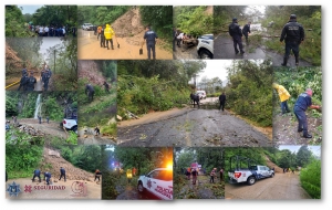 SSPH implementa operativos de prevención y rescate en Hidalgo por el fenómeno meteorológico “Priscilla”