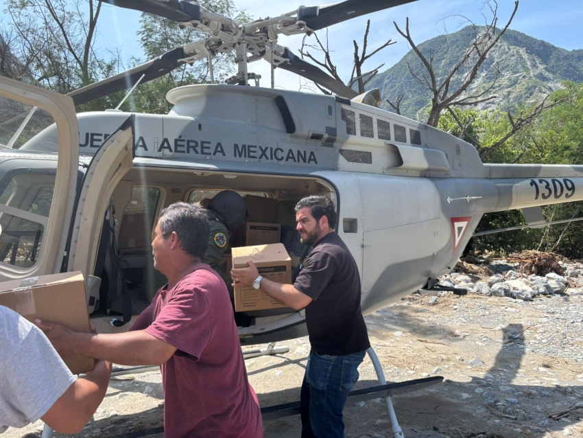 Continua la entrega de apoyo a las comunidades afectadas por las lluvias
