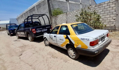 Recupera Seguridad Pública de Pachuca taxi con reporte de robo