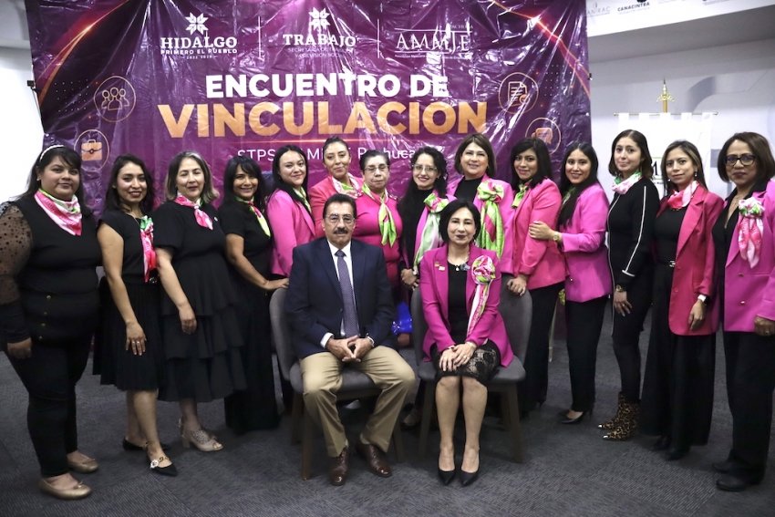 Fortalecen lazos de colaboración AMMJE Pachuca y STPSH