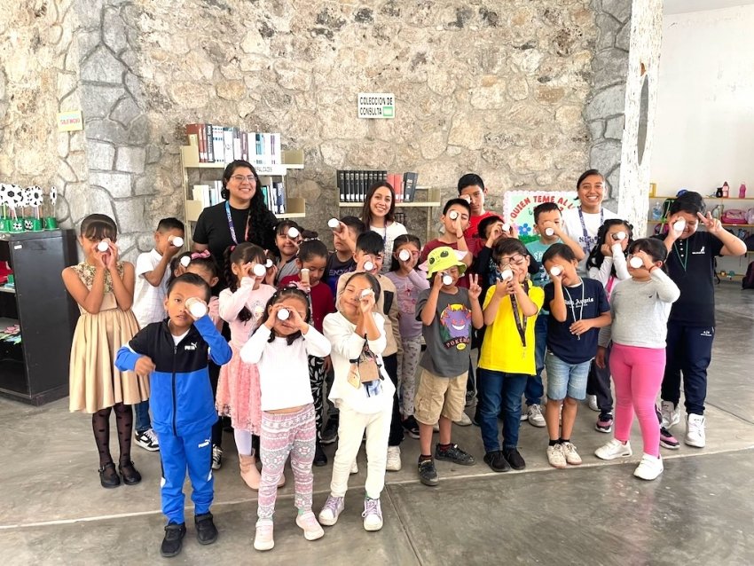 UTEC acerca la ciencia a más de 250 niñas y niños en bibliotecas de Tulancingo