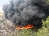 Atenci&oacute;n oportuna de la SSPH a incendio de Basurero Clandestino en Zempoala