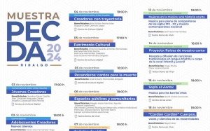  Muestra PECDA Hidalgo 2024: ocho meses de creación artística se comparten con el público