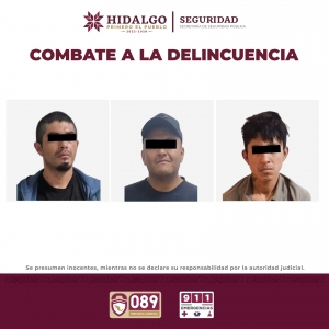 Detiene SSPH a tres personas durante recorridos de prevenci&oacute;n y vigilancia