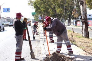 SIPDUS realiza trabajos en el bulevar R&iacute;o de las Avenidas
