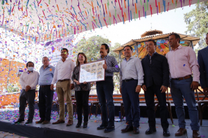 Develaci&oacute;n del billete de la Loter&iacute;a Nacional alusivo a los Pueblos M&aacute;gicos de Hidalgo