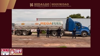 SSPH decomisa 26,100 litros de hidrocarburo ilegal en Emiliano Zapata