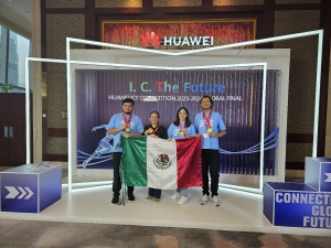 Estudiantes de UPMH ganaron tercer lugar en competencia mundial de Huawei 