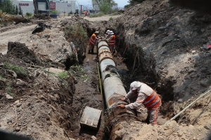 Entra en funcionamiento nueva línea de conducción de agua potable