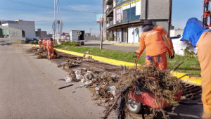 SOPOT realiza trabajos de limpieza en vialidades principales del estado