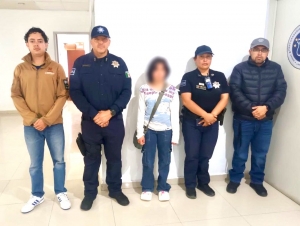 Atenci&oacute;n oportuna a reporte permite a Polic&iacute;a de Pachuca localizar a adolescente