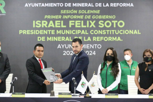 Acciones, resultados y avances, primer informe Israel Felix Soto