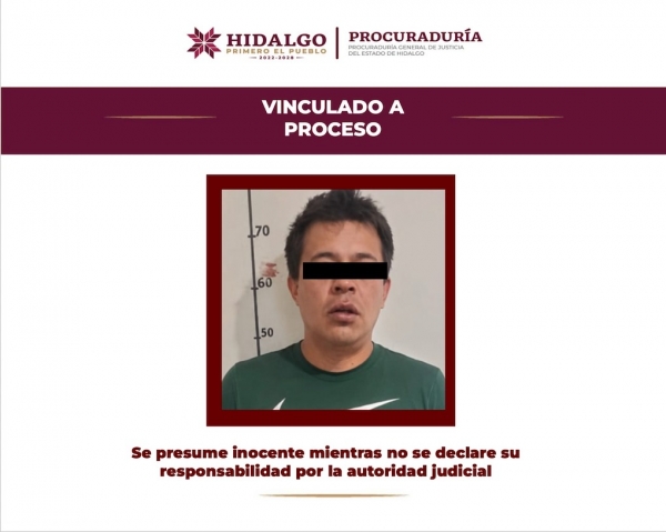Vinculado a proceso probable responsable de feminicidio ocurrido en Actopan