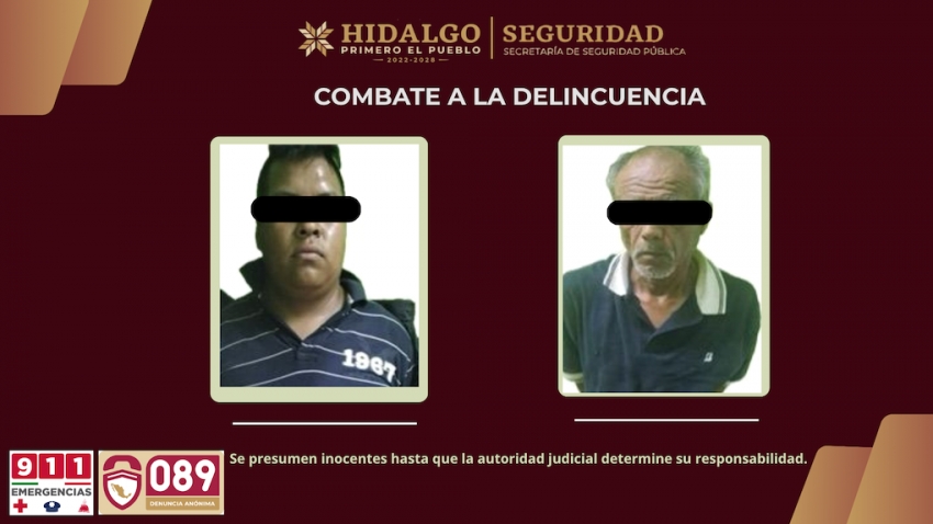 Policía Estatal detiene a responsables de asalto a comercio en Tizayuca