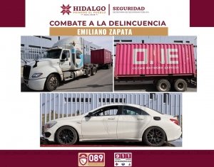Polic&iacute;a Estatal recupera unidad de carga y detiene a presunto asaltante