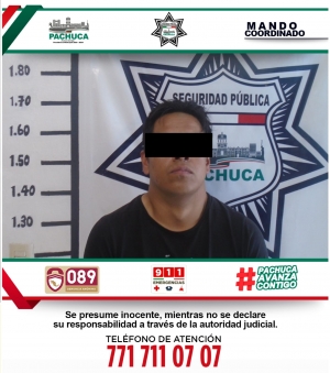 Policía de Pachuca recupera motocicleta con reporte de robo