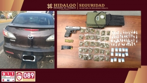 Mediante videovigilancia, SSPH asegura a cuatro implicados en robo de veh&iacute;culo