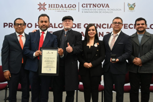 Reconocen Innovación, Ciencia y Tecnología con el Premio Hidalgo 2024