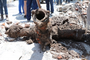 Atiende Caasim afectaci&oacute;n del sistema hidr&aacute;ulico&nbsp;en la colonia San Antonio el Desmonte