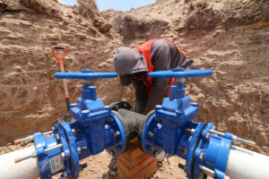 Entra en operaci&oacute;n nueva l&iacute;nea de distribuci&oacute;n de agua potable, en San Agust&iacute;n Tlaxiaca