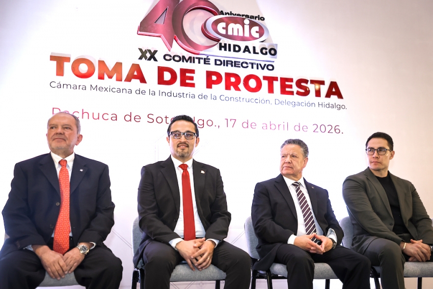 Junto a la CMIC, Julio Menchaca fortalece infraestructura de Hidalgo