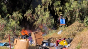 Tres incendios en un día.