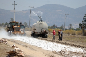 SIPDUS construye la carretera estatal Cárdenas-San Juan Ixtilmaco en Apan