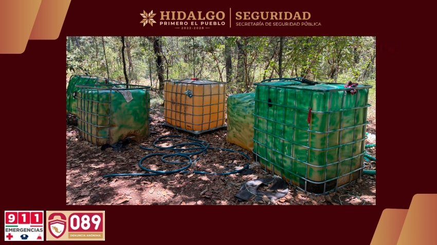 Tecnología aérea de la SSPH permite ubicar hidrocarburo robado en Cuautepec