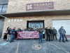 Manifestación de trabajadores de Huehuetla