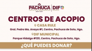 Pachuca invita a seguir donando víveres para apoyar a familias afectadas por las lluvias en Hidalgo