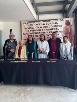 Prepara cubitos edici&oacute;n anual del viacrucis viviente