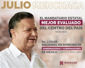 Julio Menchaca el mandatario mejor evaluado