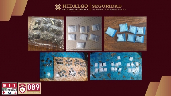 Polic&iacute;a Estatal detiene en San Bartolo Tutotepec a narcomenudistas con m&aacute;s de 700 dosis de presunta droga